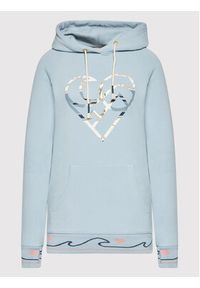 Femi Stories Bluza Till Błękitny Regular Fit. Kolor: niebieski. Materiał: bawełna #5