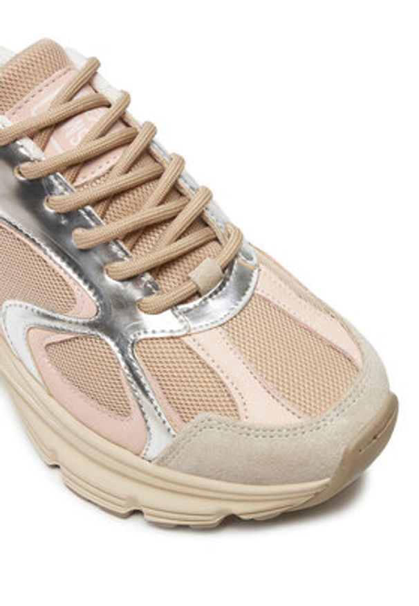 Steve Madden Sneakersy Plaja SM11001908 Beżowy. Kolor: beżowy. Materiał: skóra