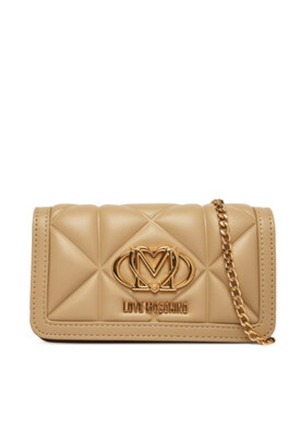 Love Moschino - LOVE MOSCHINO Torebka JC5640PP0OLC0209 Beżowy. Kolor: beżowy. Materiał: skórzane