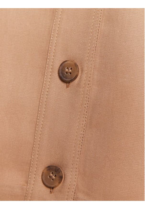 Calvin Klein Spódnica trapezowa Drapy Tencel K20K205631 Brązowy Straight Fit. Kolor: brązowy. Materiał: lyocell