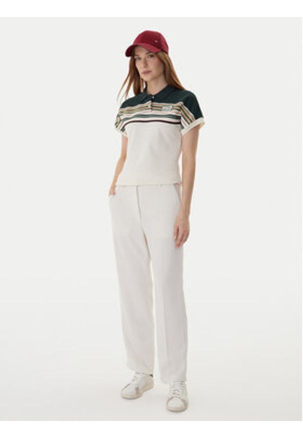 Lacoste Polo PF5291 Écru Slim Fit. Typ kołnierza: polo. Materiał: bawełna