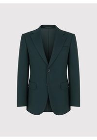 Pako Lorente - PAKO LORENTE – Zielona marynarka garniturowa. Kolor: zielony. Materiał: poliester, wiskoza, elastan. Styl: młodzieżowy #10