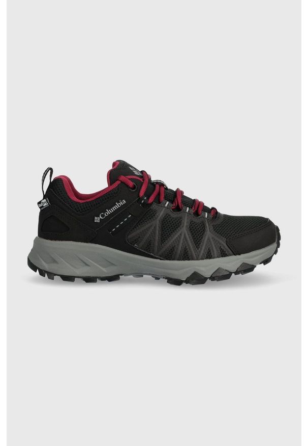 columbia - Columbia buty Peakfreak II Outdry damskie kolor czarny 2005131-471. Kolor: czarny. Materiał: syntetyk, materiał. Szerokość cholewki: normalna. Sezon: zima