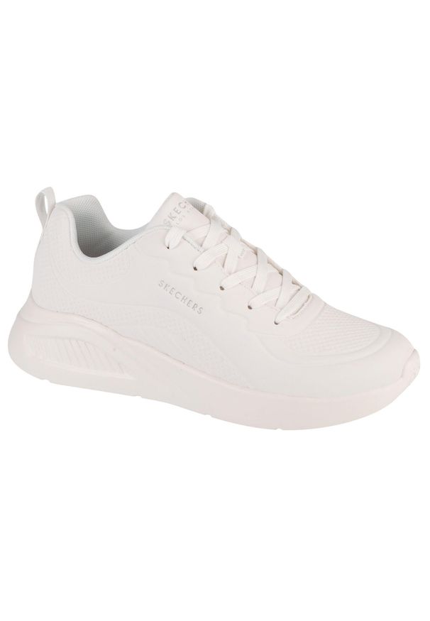 skechers - Buty sportowe Sneakersy damskie, Uno Lite-Lighter One. Kolor: różowy, biały. Materiał: tkanina. Sport: turystyka piesza