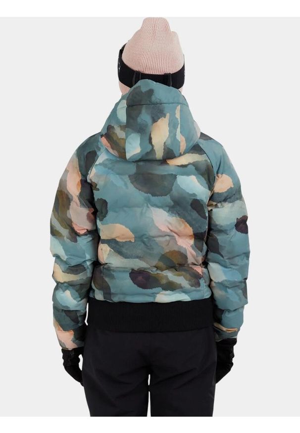 FUNDANGO - Kurtka Narciarska Damska Fundango Zina. Kolor: różowy, czarny, wielokolorowy, zielony. Sezon: zima. Sport: narciarstwo