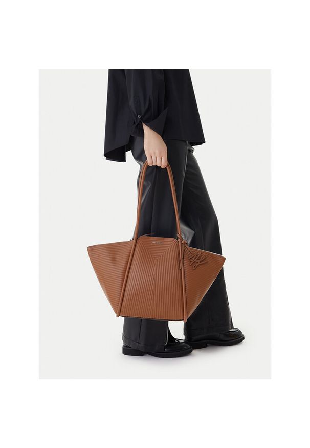 Karl Lagerfeld - Torebka KARL LAGERFELD. Kolor: brązowy