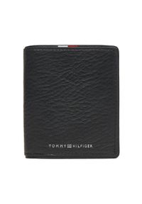 TOMMY HILFIGER - Tommy Hilfiger Duży Portfel Męski Th Corp Trifold AM0AM13742 Czarny. Kolor: czarny. Materiał: skóra