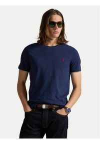 Polo Ralph Lauren T-Shirt 710671438282 Granatowy Slim Fit. Typ kołnierza: polo. Kolor: niebieski. Materiał: bawełna #1