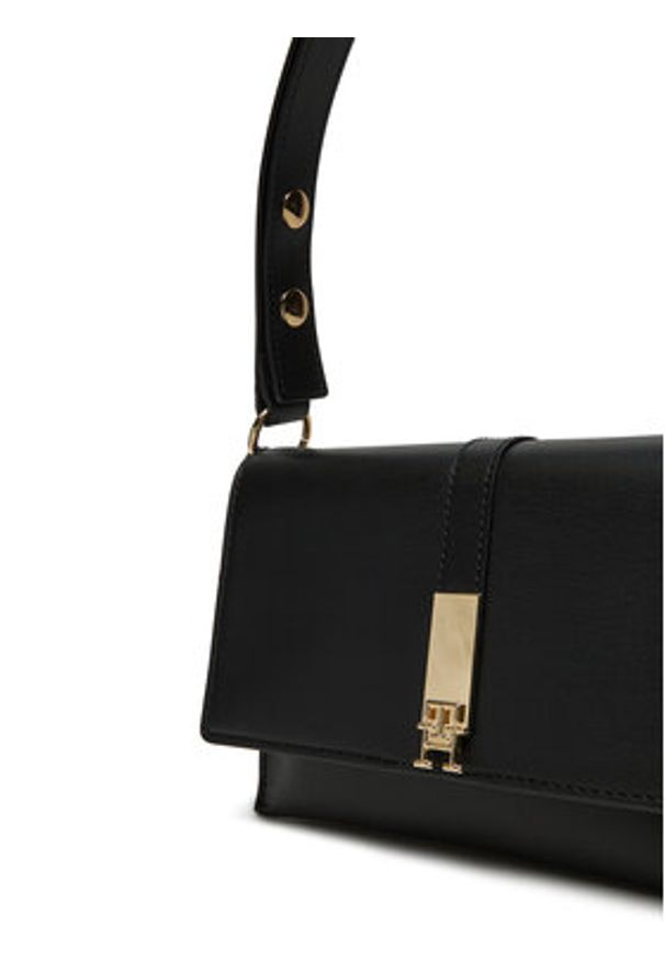 TOMMY HILFIGER - Tommy Hilfiger Torebka AW0AW16893 Czarny. Kolor: czarny. Materiał: skórzane