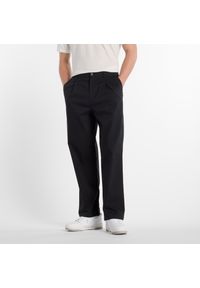 Spodnie męskie New Balance MP51563BK – czarne. Kolor: czarny. Materiał: bawełna, materiał, nylon #1