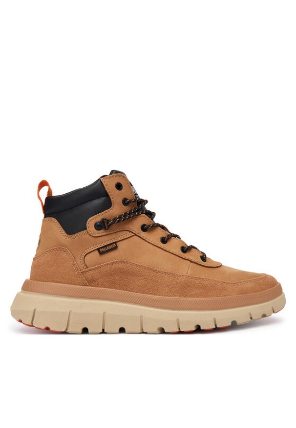 Palladium Sneakersy Pallaflex Cuff M 09509-254-M Brązowy. Kolor: brązowy. Materiał: nubuk, skóra