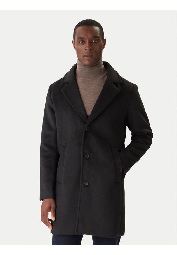 Jack & Jones - Jack&Jones Płaszcz przejściowy Blastanford 12286263 Czarny Regular Fit. Kolor: czarny. Materiał: syntetyk