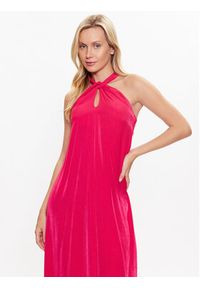 Sisley Sukienka codzienna 48PWLV043 Różowy Regular Fit. Okazja: na co dzień. Kolor: różowy. Materiał: syntetyk. Typ sukienki: proste. Styl: casual #6