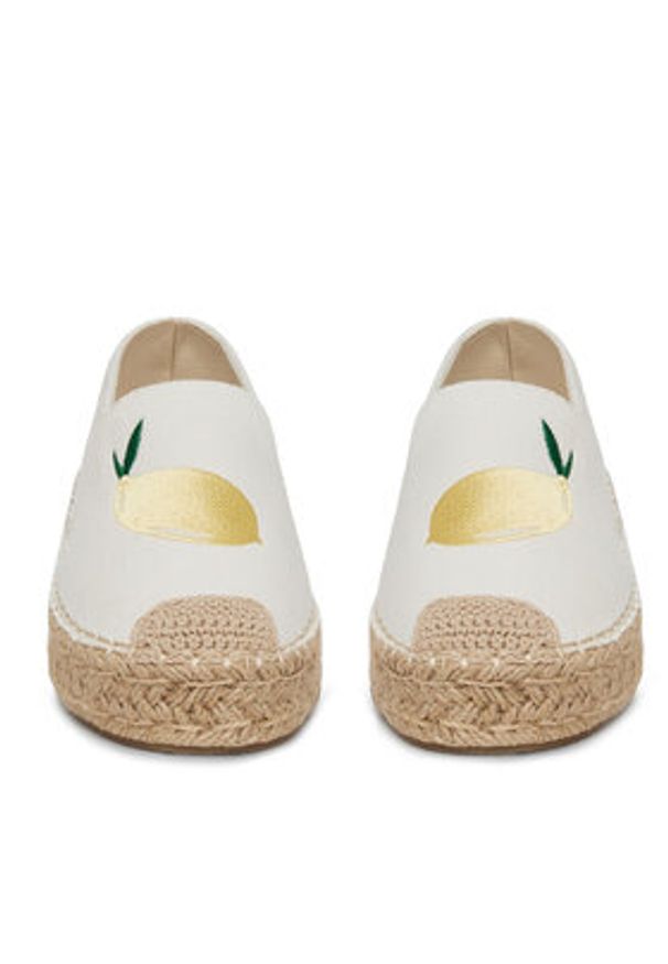 DeeZee Espadryle 8-807-2 Biały. Kolor: biały. Materiał: materiał