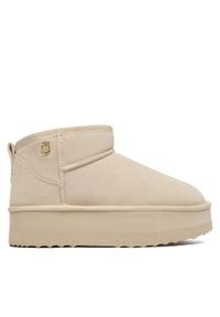 Liu Jo Śniegowce Jane 01 SF5105 PX002 Beżowy. Kolor: beżowy. Materiał: skóra, zamsz #1