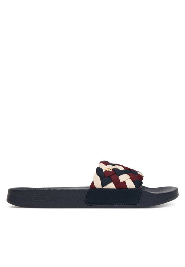 TOMMY HILFIGER - Tommy Hilfiger Klapki Th Braided Pool Slide FW0FW09203 Kolorowy. Materiał: materiał. Wzór: kolorowy