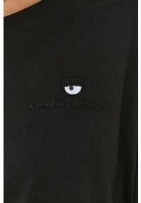 Chiara Ferragni T-shirt bawełniany Logo Basic kolor czarny. Kolor: czarny. Materiał: bawełna. Wzór: aplikacja #5