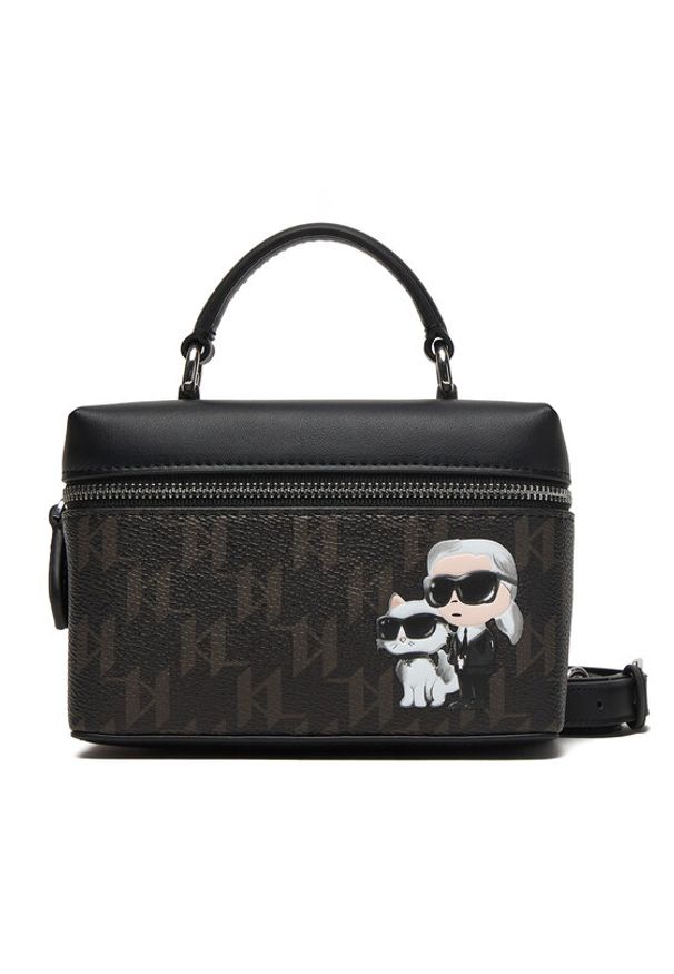 Karl Lagerfeld - KARL LAGERFELD Torebka B1W32014 Brązowy. Kolor: brązowy. Materiał: skórzane