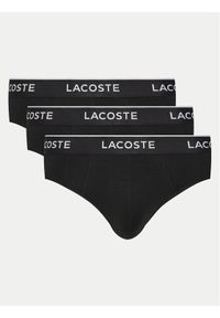 Lacoste Komplet slipów 8H1293 Czarny. Kolor: czarny. Materiał: bawełna