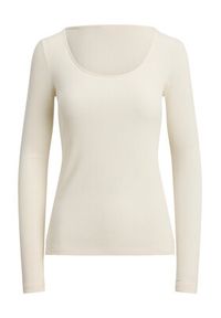 Lauren Ralph Lauren - LAUREN RALPH LAUREN Bluzka 200980145001 Beżowy Slim Fit. Kolor: beżowy. Materiał: bawełna #2