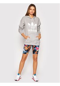 Adidas - adidas Bluza adicolor Trefoil H33589 Szary Relaxed Fit. Kolor: szary. Materiał: bawełna #2