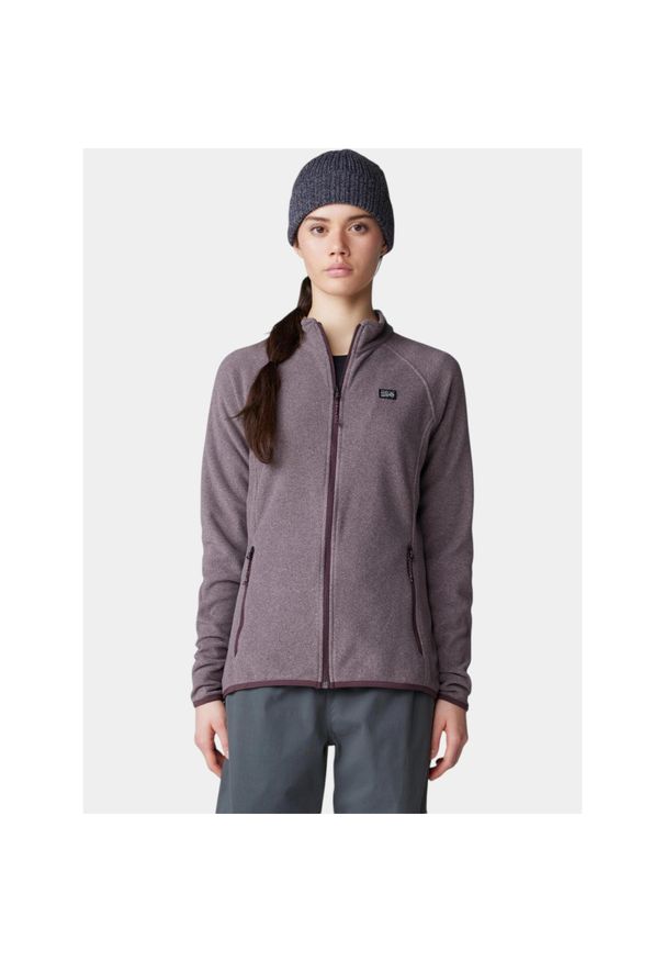 MOUNTAIN HARDWEAR - Sweter Damski Mountain Hardwear Microchill. Kolor: fioletowy. Materiał: materiał, polar. Sport: turystyka piesza