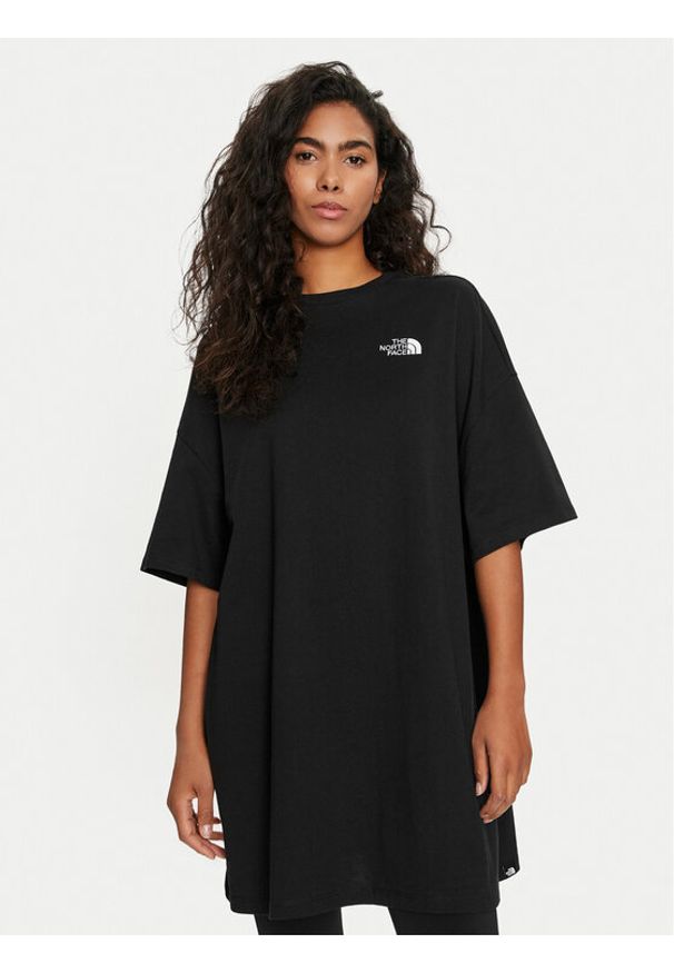 The North Face Sukienka codzienna Simple Dome NF0A87NF Czarny Relaxed Fit. Okazja: na co dzień. Kolor: czarny. Materiał: bawełna, syntetyk. Typ sukienki: proste. Styl: casual
