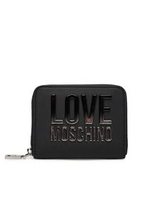 Love Moschino - Duży Portfel Damski LOVE MOSCHINO. Kolor: czarny