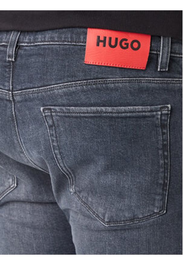Hugo Jeansy 50517504 Szary Slim Fit. Kolor: szary
