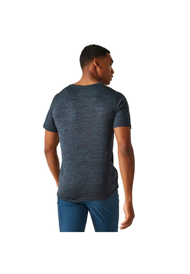 Regatta - T-shirt Męski Melanżowy Fingal Edition. Kolor: zielony. Wzór: melanż