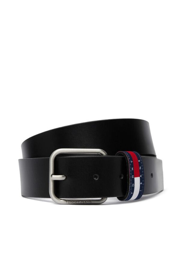 Tommy Jeans Pasek Tjm Ryan 3.5 AM0AM13688 Czarny. Kolor: czarny. Materiał: skóra