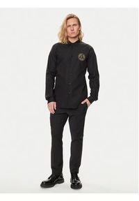 Versace Jeans Couture Koszula 76GALYS2 Czarny Regular Fit. Kolor: czarny. Materiał: bawełna