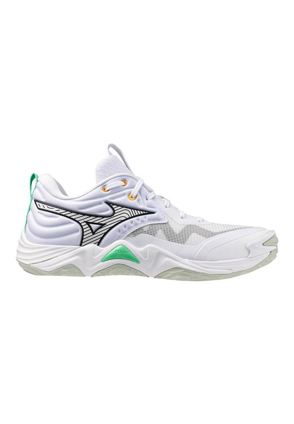 Buty halowe Mizuno Wave Momentum Elite. Kolor: czarny, biały, wielokolorowy. Model: Mizuno Wave. Sport: siatkówka