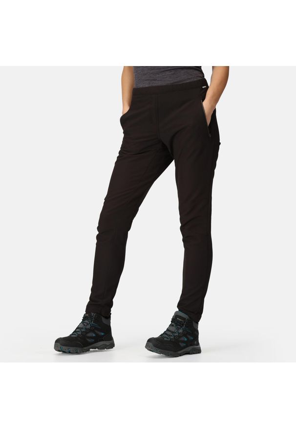 Spodnie damskie Regatta Pentre. Kolor: czarny. Sezon: zima, lato. Sport: turystyka piesza