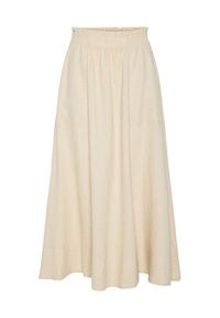 YAS Spódnica maxi Flaxy 26036370 Beżowy Regular Fit. Kolor: beżowy. Materiał: wiskoza #4