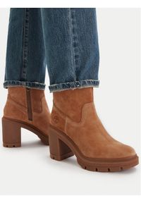 Timberland Botki Allington Heights Mid TB0A26WAEIZ1 Beżowy. Kolor: beżowy. Materiał: skóra, zamsz #1