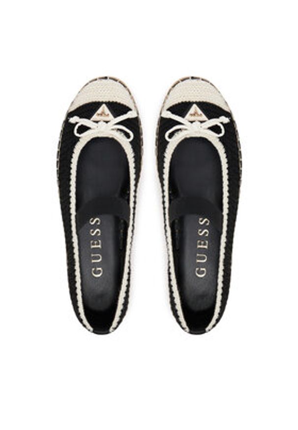Guess Espadryle FLJJON FAB02 Czarny. Kolor: czarny. Materiał: materiał