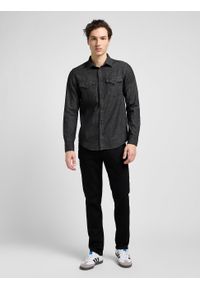 Lee - MĘSKA KOSZULA LEE REGULAR WESTERN SHIRT WASHED BLACK 112330644 #3