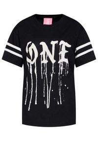 One Teaspoon T-Shirt Sports Stripe Tee 23899 Czarny Boyfriend Fit. Kolor: czarny. Materiał: bawełna #3