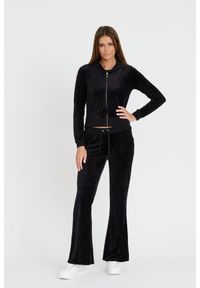 Juicy Couture - JUICY COUTURE Czarne spodnie Caisa Ultra Low Rise. Kolor: czarny #3