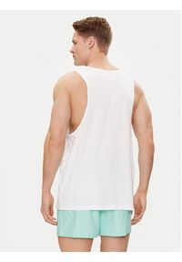 Calvin Klein Swimwear Tank top KM0KM00997 Biały Regular Fit. Kolor: biały. Materiał: bawełna #3