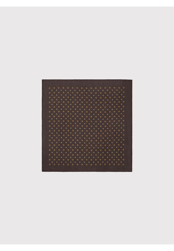 Pako Lorente - PAKO LORENTE – Brązowa poszetka w mikrowzór. Kolor: brązowy. Materiał: bawełna