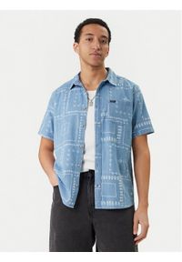RVCA Koszula Frame Chambray AVYWT00507 Błękitny Regular Fit. Kolor: niebieski. Materiał: bawełna #1