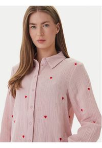 only - ONLY Koszula Heart 15332482 Różowy Regular Fit. Kolor: różowy. Materiał: bawełna #3