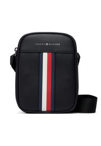 TOMMY HILFIGER - Tommy Hilfiger Saszetka Th Metro Mini Reporter AM0AM14518 Czarny. Kolor: czarny. Materiał: skóra #6