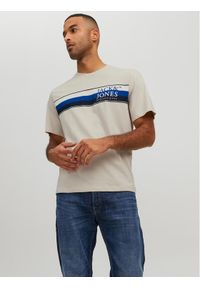 Jack & Jones - Jack&Jones T-Shirt Codyy 12228542 Beżowy Standard Fit. Kolor: beżowy. Materiał: bawełna