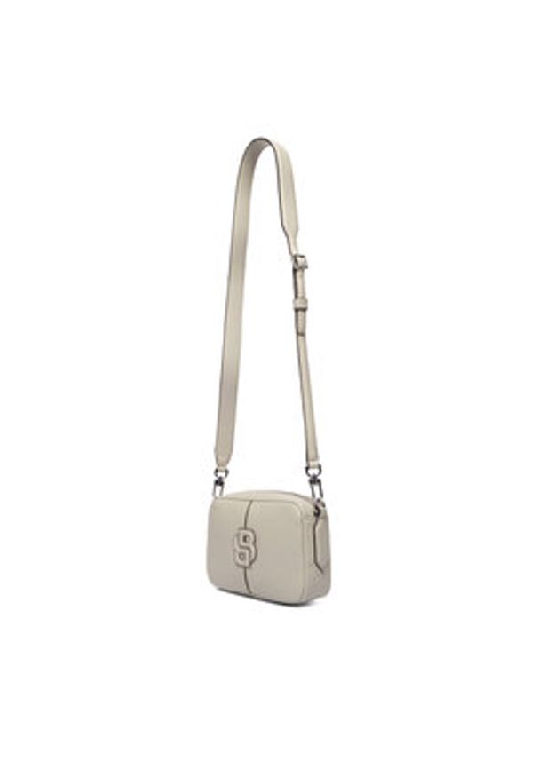 BOSS Torebka Anett New Crossbody 50557914 Szary. Kolor: szary. Materiał: skórzane