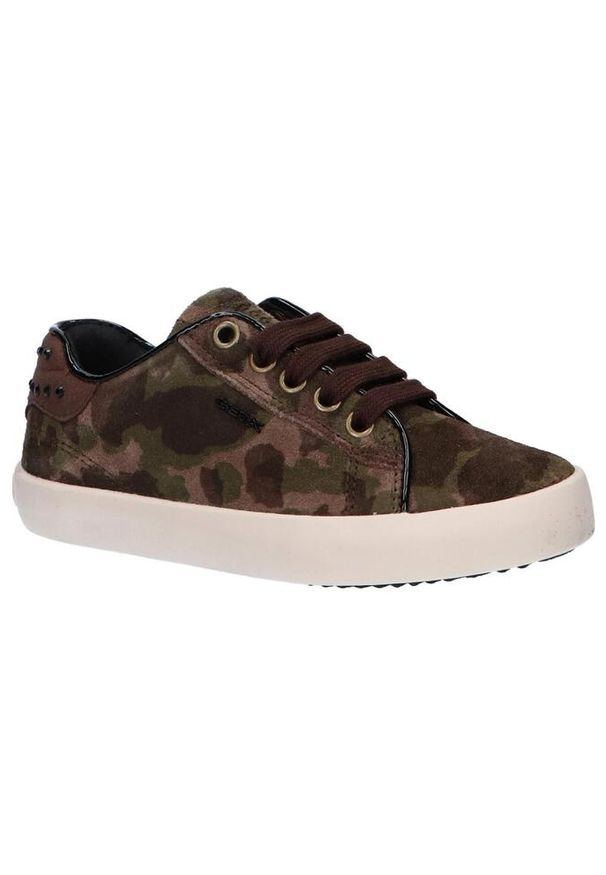 Geox - Buty GEOX J KILWI GIRL Zielony. Kolor: zielony. Materiał: syntetyk, tkanina, skóra. Sport: turystyka piesza