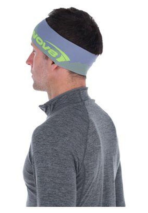 Opaska do biegania Inov-8 Race Elite Headband - grey/lime. Kolor: szary