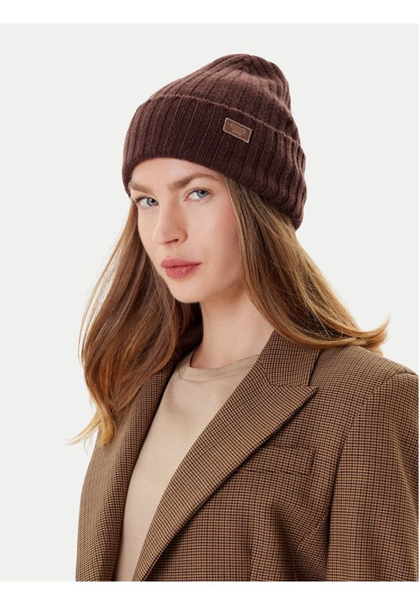 Weekend Max Mara Czapka Ritmo 2525576035 Brązowy. Kolor: brązowy. Materiał: wełna, materiał